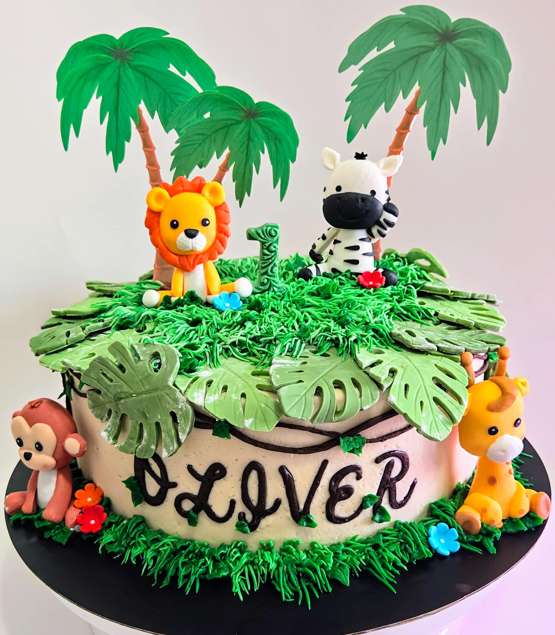 African Animal Birthday Cake by Sugar High Cakes